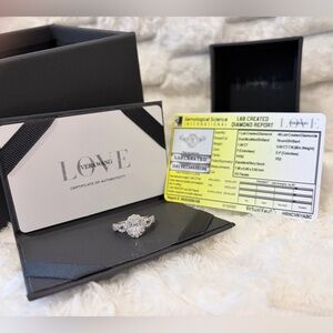1.68 ct.t.w. Flawless Vera Wang LOVE Lab-Created Diamond Ring – Certified